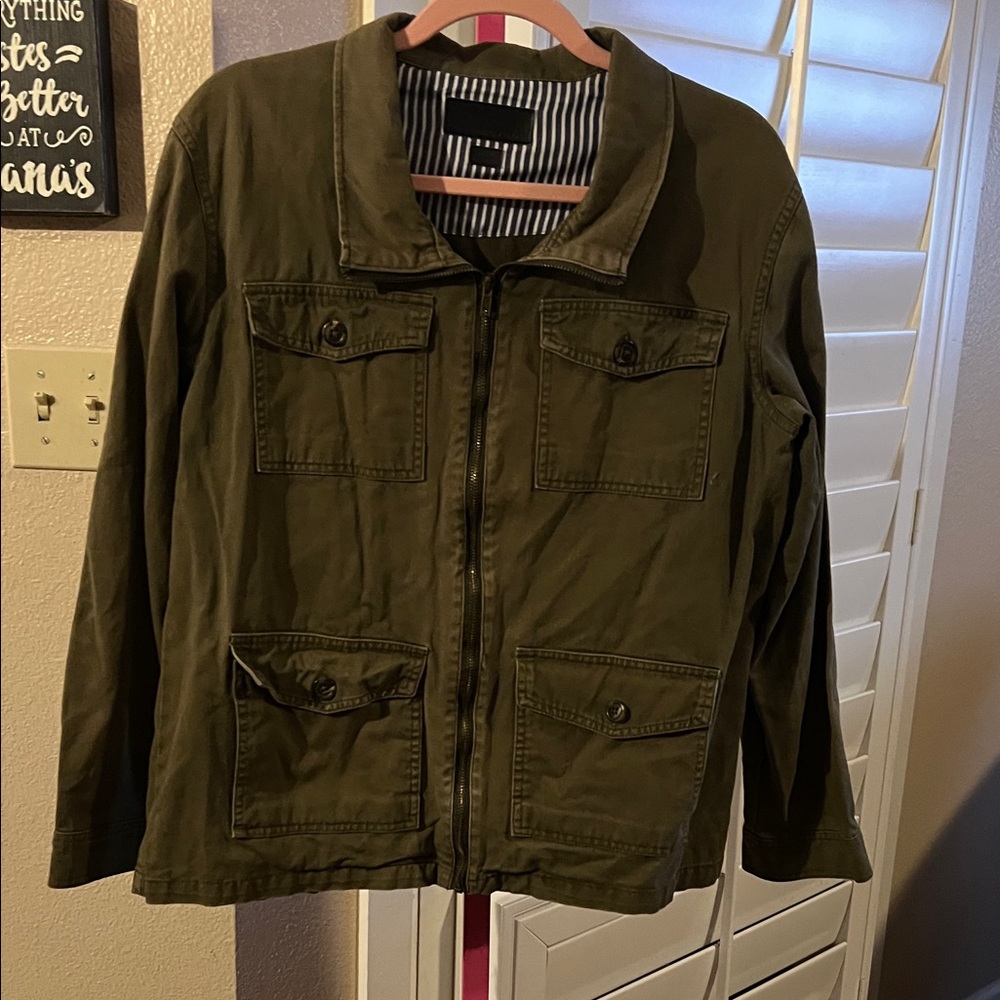 Men's Classic Military Field Jacket in Olive